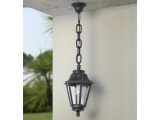 Fumagalli SICHEM ANNA Κρεμαστό Φωτιστικό Εξάγωνο Μαύρο 220x800mm E27 (145-26008)