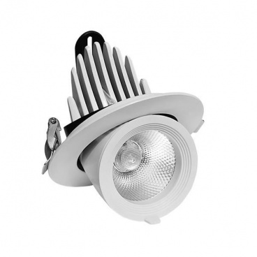 Eurolamp LED COB κινητό χωνευτό φωτιστικό 20W 36° 3CCT (145-65022)