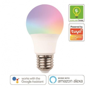 Eurolamp Λάμπα SMD Led Smart WiFi 9W E27 RGBW 260° (147-77901)