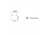 Spotlight Led SMD Slim panel 18W 140° CCT (6925)