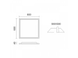 Spotlight Led SMD Slim panel 40W 140° 4000K (6401)