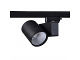 Aca Σποτ ράγας LED COB 4 καλωδίων 40W 4000K Αμμώδες Μαύρο (LISOR4040B4N)