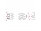 Cubalux Τροφοδοτικό ΤΩRA Led 24V 150W Slim (500056)