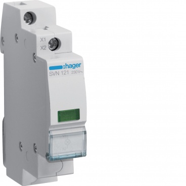 Hager Ενδεικτική Λυχνία Ράγας LED Πράσινη (SVN121)