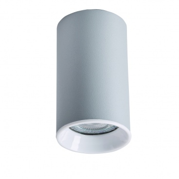 Arkolight Φωτιστικό Μονόφωτο Οροφής Αλουμίνιο Στρογγυλό Ασημί GU10 Φ6 (2171-6/6)