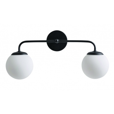 Arkolight Απλίκα Δίφωτη G9 Μαύρη Ματ (710-3/2)