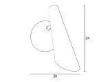 Arkolight Απλίκα E14 Χρυσή Ματ (713-2/A1)