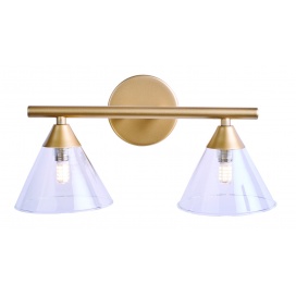 Arkolight Απλίκα Δίφωτη G9 Χρυσό Ματ (1621-2/2)