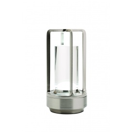 Arkolight Φωτιστικό Επαναφορτιζόμενο Led 3W 3CCT Dimmable Νίκελ Ματ (1632-8)