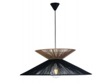 Arkolight Φωτιστικό Μονόφωτο Σχοινί Μαύρο-Natural Ε27 Φ70 (984-42/70)