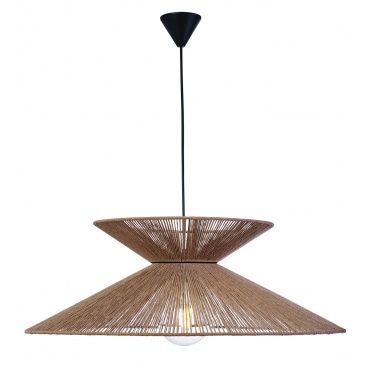 Arkolight Φωτιστικό Μονόφωτο Σχοινί Natural Ε27 Φ70 (984-22/70)