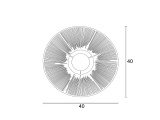 Arkolight Απλίκα Σχοινί Natural Ε27 Φ40 (984-2/Α1)
