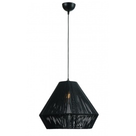 Arkolight Φωτιστικό Μονόφωτο Σχοινί Μαύρο Ε27 Φ40 (Ρ976-4/40)