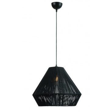 Arkolight Φωτιστικό Μονόφωτο Σχοινί Μαύρο Ε27 Φ40 (Ρ976-4/40)