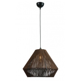 Arkolight Φωτιστικό Μονόφωτο Σχοινί Καφέ Ε27 Φ40 (Ρ976-3/40)