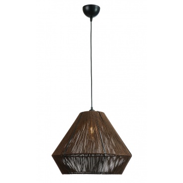 Arkolight Φωτιστικό Μονόφωτο Σχοινί Καφέ Ε27 Φ40 (Ρ976-3/40)