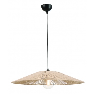 Arkolight Φωτιστικό Μονόφωτο Σχοινί Natural Ε27 Φ70 (984-2/70)