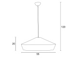 Arkolight Φωτιστικό Μονόφωτο Σχοινί Natural Ε27 Φ55 (985-2/55)