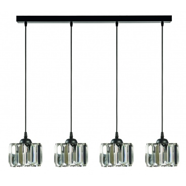 Arkolight Φωτιστικό Πολύφωτο 4Φ Μέταλλο-Κρύσταλλο Ε27 (1551-3/4)