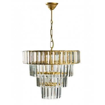 Arkolight Φωτιστικό Πολύφωτο 7φ Μέταλλο Χρυσό Κρύσταλλα Ε14 (3551-2/7)