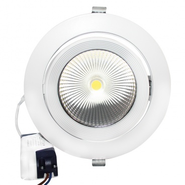 LED COB χωνευτό κινητό φωτιστικό οροφής 30W 60° 3000K (LINO3030N)