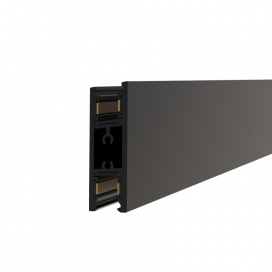 Aca Mini Μαγνητική Ράγα Up - Down 24V DC 2m Μαύρη (TMUD2MB)