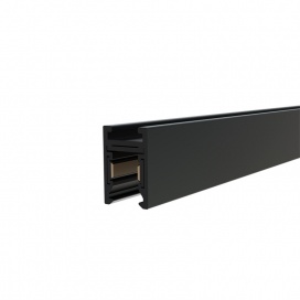 Aca Mini Μαγνητική Ράγα 24V DC 1m Μαύρη (TMS1MB)