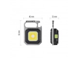 Emos Επαναφορτιζόμενος Led Φακός Μπρελόκ 750lm IP44 Ασημί-Μαύρο (P4714)