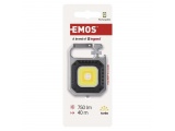 Emos Επαναφορτιζόμενος Led Φακός Μπρελόκ 750lm IP44 Ασημί-Μαύρο (P4714)