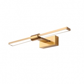 Aca PAPIGION Led Επιτοίχιο Φωτιστικό 8W 4000Κ Ορείχαλκος (PN1404LEDW41BR)