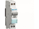 Hager Αυτόματη Ασφάλεια 20Α Καμπύλης C 6KA 1P+N 1 Στοιχείου (MLN520A)