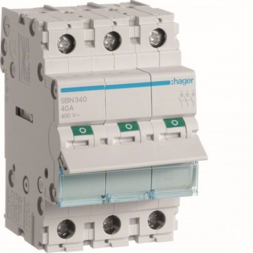 Hager Ραγοδιακόπτης 40Α 3P (SBN340)