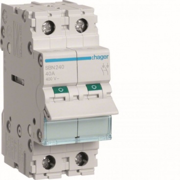 Hager Ραγοδιακόπτης 40Α 2P (SBN240)