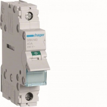 Hager Ραγοδιακόπτης 40Α 1P (SBN140)