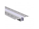 Aca JADE Trimless Προφίλ με πολυκαρβονικό οπάλ κάλυμμα (P121U) (τιμή μέτρου)