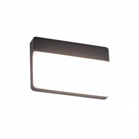 Aca LED SMD Επίτοιχη Απλίκα Σκούρο Γκρι 13W (LG1329G)