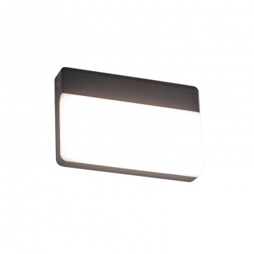 Aca LED SMD Επίτοιχη Απλίκα Σκούρο Γκρι 13W (LG1329G)