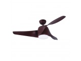 Aca Ανεμιστήρας Οροφής LED CCT 130cm DC40W 3 Πτερυγίων Καφέ (FANKVBR60G)