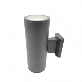 Aca Απλίκα Αλουμινίου Up-Down E27 Μαύρη (HI7001B)