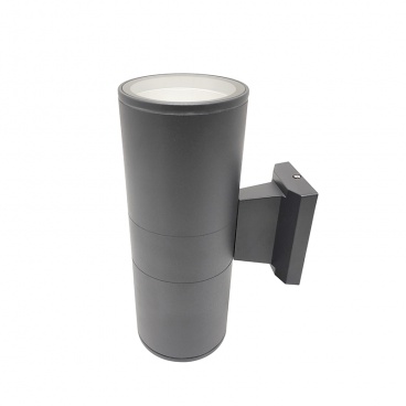 Aca Απλίκα Αλουμινίου Up-Down E27 Μαύρη (HI7001B)