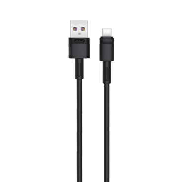 XO Καλώδιο Φόρτισης Fast USB A σε Type C 1m 5A Μαύρο (NB166)