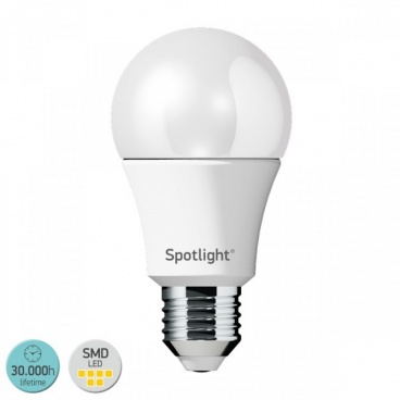 Λάμπα SMD Led Α65 9W E27 3000K με Ανιχνευτή Κίνησης (5591)