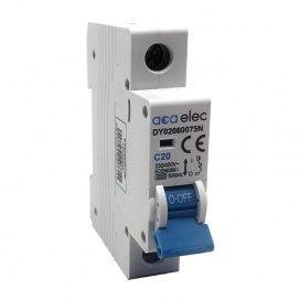Μικροαυτόματη ασφάλεια 20A Καμπύλης C 4.5kA • 1Ρ (DY02060075)