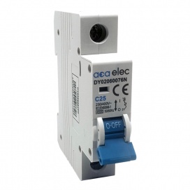 Μικροαυτόματη ασφάλεια 25A Καμπύλης C 4.5kA • 1Ρ (DY02060076N)
