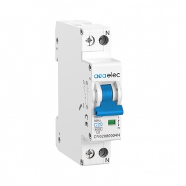 Μικροαυτόματη ασφάλεια 20A Καμπύλης C 3kA • 1Ρ+N (DY02080004)