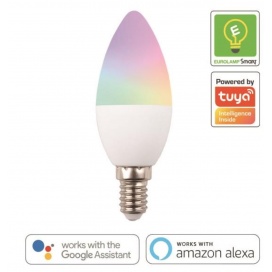 Eurolamp Λάμπα SMD Led Smart WiFi 6W E14 RGBW 260° (147-77902)