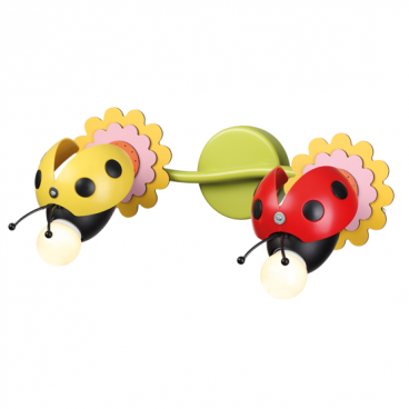 Aca Παιδικό Δίφωτο Φωτιστικό Οροφής - Τοίχου "Μέλισσα" (ZN170162WRY)
