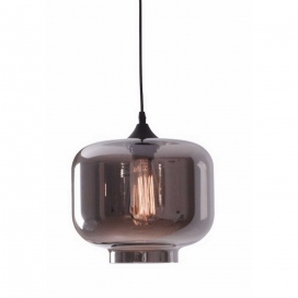 Zambelis Lights Μονόφωτο Φωτιστικό Γκρι Φιμέ (14102)