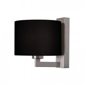 Aca Επιτοίχιο Φωτιστικό Μαύρο - Νίκελ (OD5612BN)