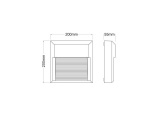 Aca LED SMD επίτοιχη απλίκα Σκουριά 8W (SLIM11R)